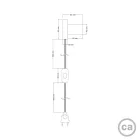 Creative Cables design lámpa Spostaluce fém lámpa APM1FC2LVNEUNRM04-L