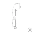 Creative Cables design lámpa Spostaluce fém lámpa APM1FC2LVNINNRM04-L