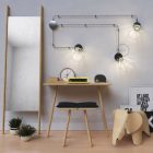 Creative Cables foglalat Spostaluce Metal 90°, állítható fényforrás E27 menetes lámpafoglalattal, szövetkábel és APM2FC1LCRTCRPMA3RN02