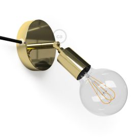   Creative Cables lámpakábel Spostaluce Metal 90°, állítható fényforrás szövetkábellel és oldalsó furatokkal APM2FC2LGOTGO3RC04-L