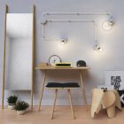 Creative Cables lámpakábel Spostaluce Metal 90°, állítható fényforrás szövetkábellel és oldalsó furatokkal APM2FC2LVBTCR3RM01-L