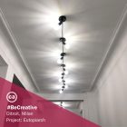 Creative Cables lámpakábel Spostaluce Metal 90°, állítható fényforrás szövetkábellel és oldalsó furatokkal APM2FC2LVNTBR3RN03-L