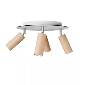   Creative Cables lámpatest Lámpa 4 spotlámpával, Tub-E14 lámpaernyővel és kerek Rose-One XXL-lel APM2R1024TBSCRSPOTLE