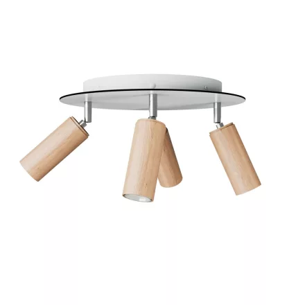 Creative Cables lámpatest Lámpa 4 spotlámpával, Tub-E14 lámpaernyővel és kerek Rose-One XXL-lel APM2R1024TBSCRSPOTLE