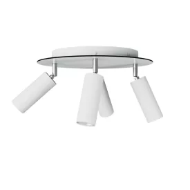   Creative Cables lámpatest Lámpa 4 spotlámpával, Tub-E14 lámpaernyővel és kerek Rose-One XXL-lel APM2R1024TBSCRSPOTVBO-L