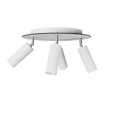 Creative Cables lámpatest Lámpa 4 spotlámpával, Tub-E14 lámpaernyővel és kerek Rose-One XXL-lel APM2R1024TBSCRSPOTVBO-L