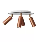 Creative Cables lámpatest Lámpa 4 spotlámpával, Tub-E14 lámpaernyővel és kerek Rose-One XXL-lel APM2R1024TBSRASSPOTRAS-L