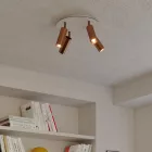 Creative Cables lámpatest Lámpa 4 spotlámpával, Tub-E14 lámpaernyővel és kerek Rose-One XXL-lel APM2R1024TBSRASSPOTRAS-L