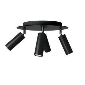   Creative Cables lámpatest Lámpa 4 spotlámpával, Tub-E14 lámpaernyővel és kerek Rose-One XXL-lel APM2R1034TBSBRSPOTVN-L