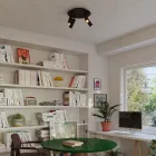 Creative Cables lámpatest Lámpa 4 spotlámpával, Tub-E14 lámpaernyővel és kerek Rose-One XXL-lel APM2R1034TBSBRSPOTVN