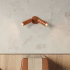 Creative Cables lámpatest Lámpa 2 spotlámpával, Tub-E14 lámpaernyővel és kerek rozettával APM2RAS2TBSRASSPOTRAS-L