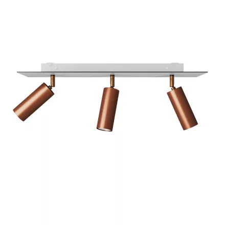 Creative Cables lámpatest Lámpa 3 spotlámpával, Tub-E14 lámpaernyővel és téglalap alakú Rose-One XXL-lel APM2RE1023TBSRASSPOTRAS-L