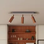 Creative Cables lámpatest Lámpa 3 spotlámpával, Tub-E14 lámpaernyővel és téglalap alakú Rose-One XXL-lel APM2RE1023TBSRASSPOTRAS-L