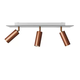   Creative Cables lámpatest Lámpa 3 spotlámpával, Tub-E14 lámpaernyővel és téglalap alakú Rose-One XXL-lel APM2RE1023TBSRASSPOTRAS