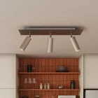 Creative Cables lámpatest Lámpa 3 spotlámpával, Tub-E14 lámpaernyővel és téglalap alakú Rose-One XXL-lel APM2RE1093TBSTISSPOTTIS-L