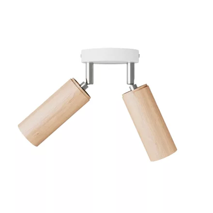 Creative Cables lámpatest Lámpa 2 spotlámpával, Tub-E14 lámpaernyővel és kerek rozettával