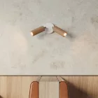 Creative Cables lámpatest Lámpa 2 spotlámpával, Tub-E14 lámpaernyővel és kerek rozettával