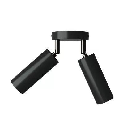 Creative Cables lámpatest Lámpa 2 spotlámpával, Tub-E14 lámpaernyővel és kerek rozettával APM2VN2TBSBRSPOTVN-L