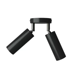   Creative Cables lámpatest Lámpa 2 spotlámpával, Tub-E14 lámpaernyővel és kerek rozettával APM2VN2TBSBRSPOTVN