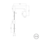 Creative Cables design lámpa Spostaluce fém lámpa ívelt kiterjesztéssel APM4FC2LOTSEXOTSEUTRM04-L