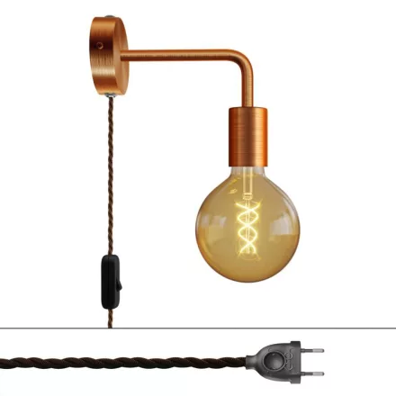 Creative Cables design lámpa Spostaluce fém lámpa ívelt kiterjesztéssel APM4FC2LRASEXRASEUNTZ22-L