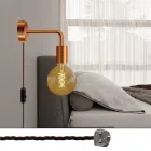 Creative Cables design lámpa Spostaluce fém lámpa ívelt kiterjesztéssel APM4FC2LRASEXRASINNTZ22-L