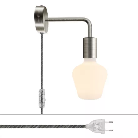 Creative Cables design lámpa Spostaluce fém lámpa ívelt kiterjesztéssel APM4FC2LTISEXTISEUNERC37-L