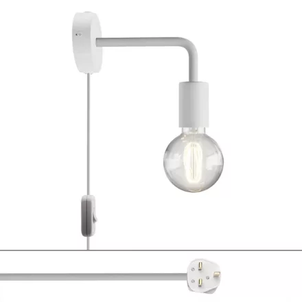 Creative Cables design lámpa Spostaluce fém lámpa ívelt kiterjesztéssel APM4FC2LVBOEXVBOINBRC01-L