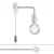 Creative Cables design lámpa Spostaluce fém lámpa ívelt kiterjesztéssel APM4FC2LVBOEXVBOINBRC01-L