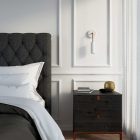 Creative Cables fali lámpa Fermaluce Metal, fém fali lámpa Tub-E14-es foglalattal és hajlított kiterjesztéssel APM4VBORASPOT-L