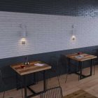 Creative Cables fali lámpa Fermaluce Metal, fém fali lámpa Tub-E14-es foglalattal és hajlított kiterjesztéssel APM4VBOSPOT-L