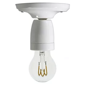 Creative-Cables Fermaluce Monochrome, the porcelain wall or ceiling light source APP1BI mennyez
