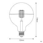 Creative Cables design lámpa LED izzó Félgömb ezüst B05 5V kollekció Rövid izzószálas gömb BB-B05 LED