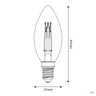 Creative-Cables LED izzó C35 3.5W