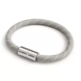   Creative Cables lámpakábel Karkötő matt ezüst mágneses kapcsokkal és ERD22 kábellel BRC-L-CERD22