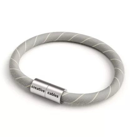 Creative Cables lámpakábel Karkötő matt ezüst mágneses kapcsokkal és ERD22 kábellel BRC-L-CERD22