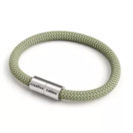   Creative Cables lámpakábel Karkötő matt ezüst mágneses kapcsokkal és RD72 kábellel BRC-L-CRD72