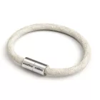 Creative Cables lámpakábel Karkötő matt ezüst mágneses kapcsokkal és RN01 kábellel BRC-L-CRN01