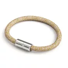 Creative Cables lámpakábel Karkötő matt ezüst mágneses kapcsokkal és RS82 kábellel BRC-L-CRS82