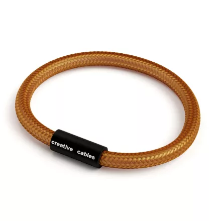 Creative Cables lámpakábel Karkötő matt fekete mágneses kapcsokkal és RM22 kábellel BRC-L-NRM22