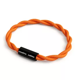   Creative Cables lámpakábel Karkötő matt fekete mágneses kapcsokkal és TM15 kábellel BRC-L-NTM15