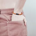 Creative Cables lámpakábel Karkötő matt fekete mágneses kapcsokkal és TM15 kábellel BRC-L-NTM15