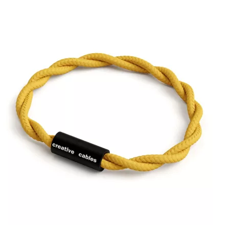 Creative Cables lámpakábel Karkötő matt fekete mágneses zárral és TM25 kábellel BRC-L-NTM25