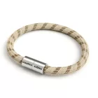 Creative Cables lámpakábel Karkötő matt ezüst mágneses kapcsokkal és RD53 kábellel BRC-S-CRD53