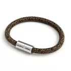 Creative Cables lámpakábel Karkötő matt ezüst mágneses kapcsokkal és RN04 kábellel BRC-S-CRN04