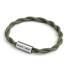 Creative Cables lámpakábel Karkötő matt ezüst mágneses kapcsokkal és TC63 kábellel BRC-S-CTC63