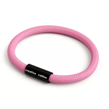 Creative Cables lámpakábel Karkötő matt fekete mágneses kapcsokkal és RM08 kábellel BRC-S-NRM08