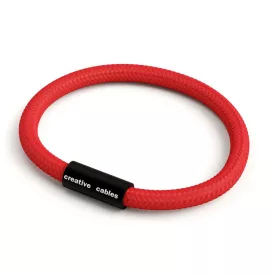   Creative Cables lámpakábel Karkötő matt fekete mágneses kapcsokkal és RM09 kábellel BRC-S-NRM09