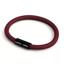   Creative Cables lámpakábel Karkötő matt fekete mágneses kapcsokkal és RM19 kábellel BRC-S-NRM19