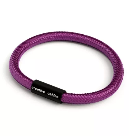 Creative Cables lámpakábel Karkötő matt fekete mágneses kapcsokkal és RM35 kábellel BRC-S-NRM35